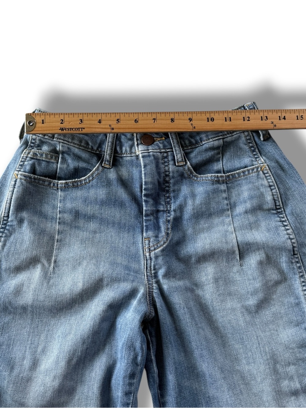 Anthropologie The Kenna Mid-Rise Heritage Barrel Jeans by Pilcro Size 25P - Picture 9 of 11